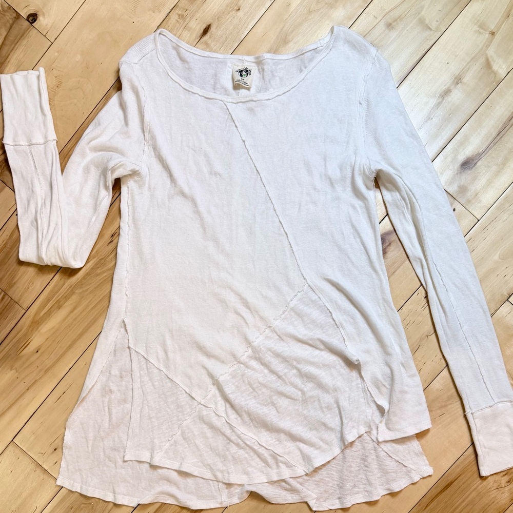 Free People We The Free 100% Cotton Patchwork Tunic Top M Boho
